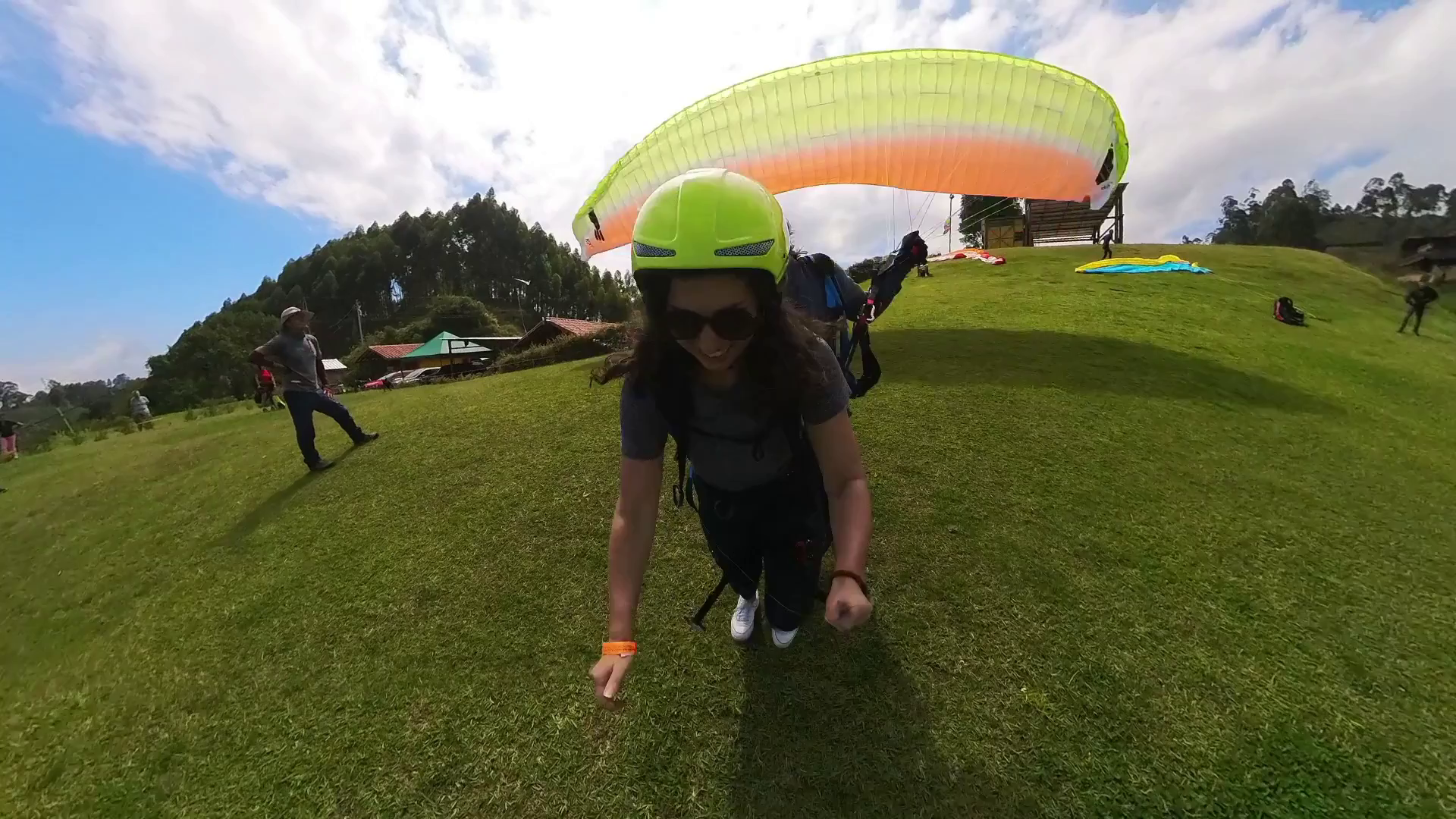 Despegue en parapente en Jericó